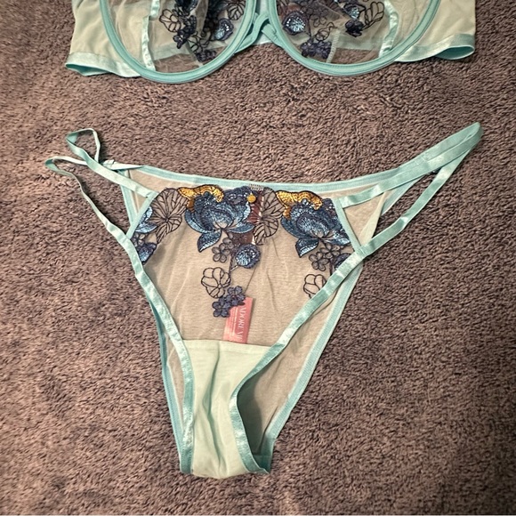 NWT Adore Me Jayda Unlined Balconette Bra and Panty set - Picture 3 of 7